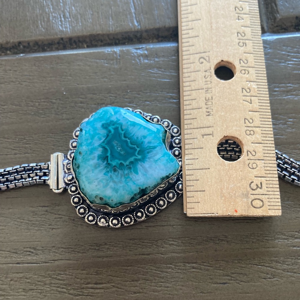 Beautiful Amazonite Ss925 Bracelet - image 3